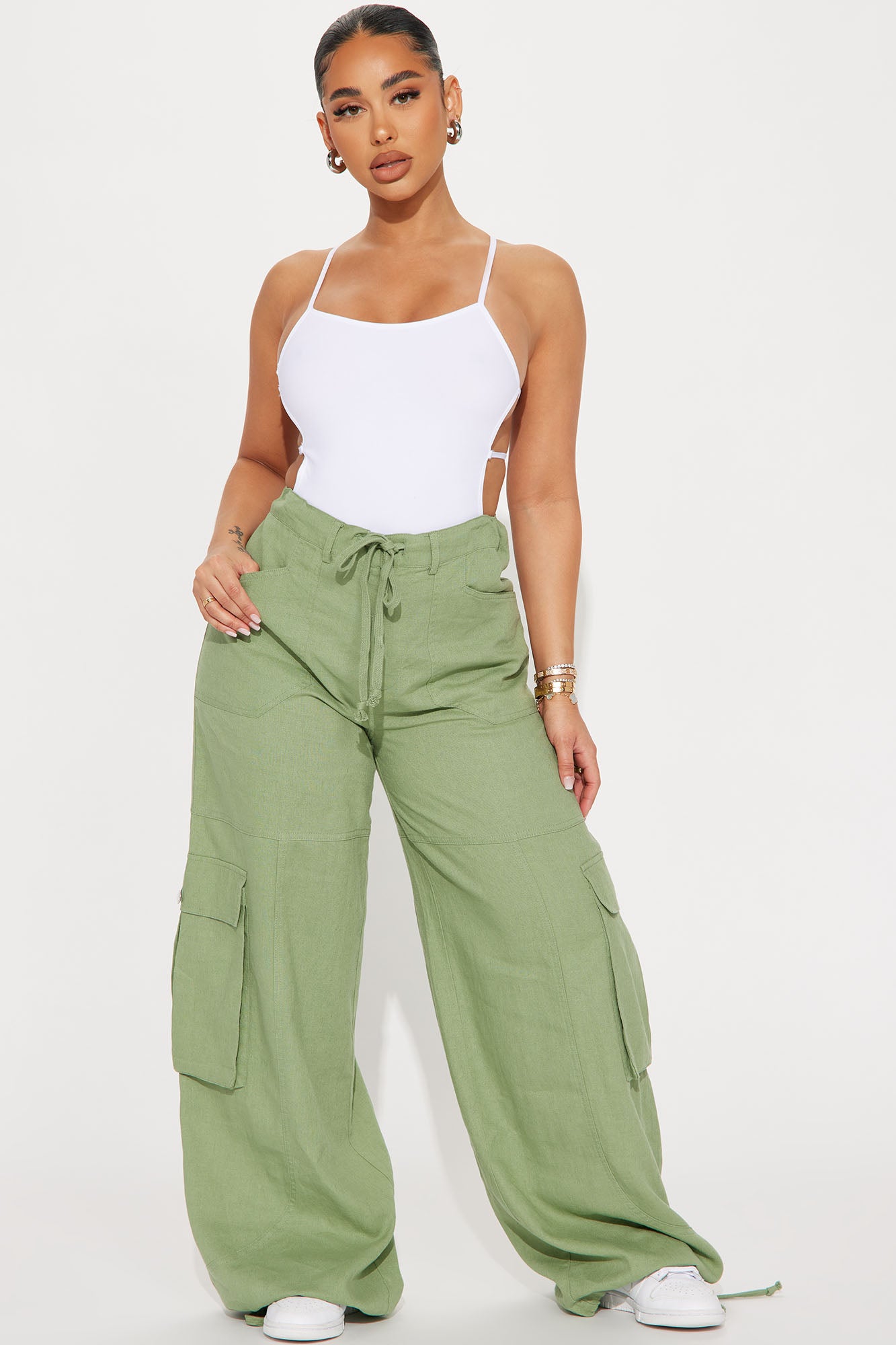 Fashion nova linen top pants