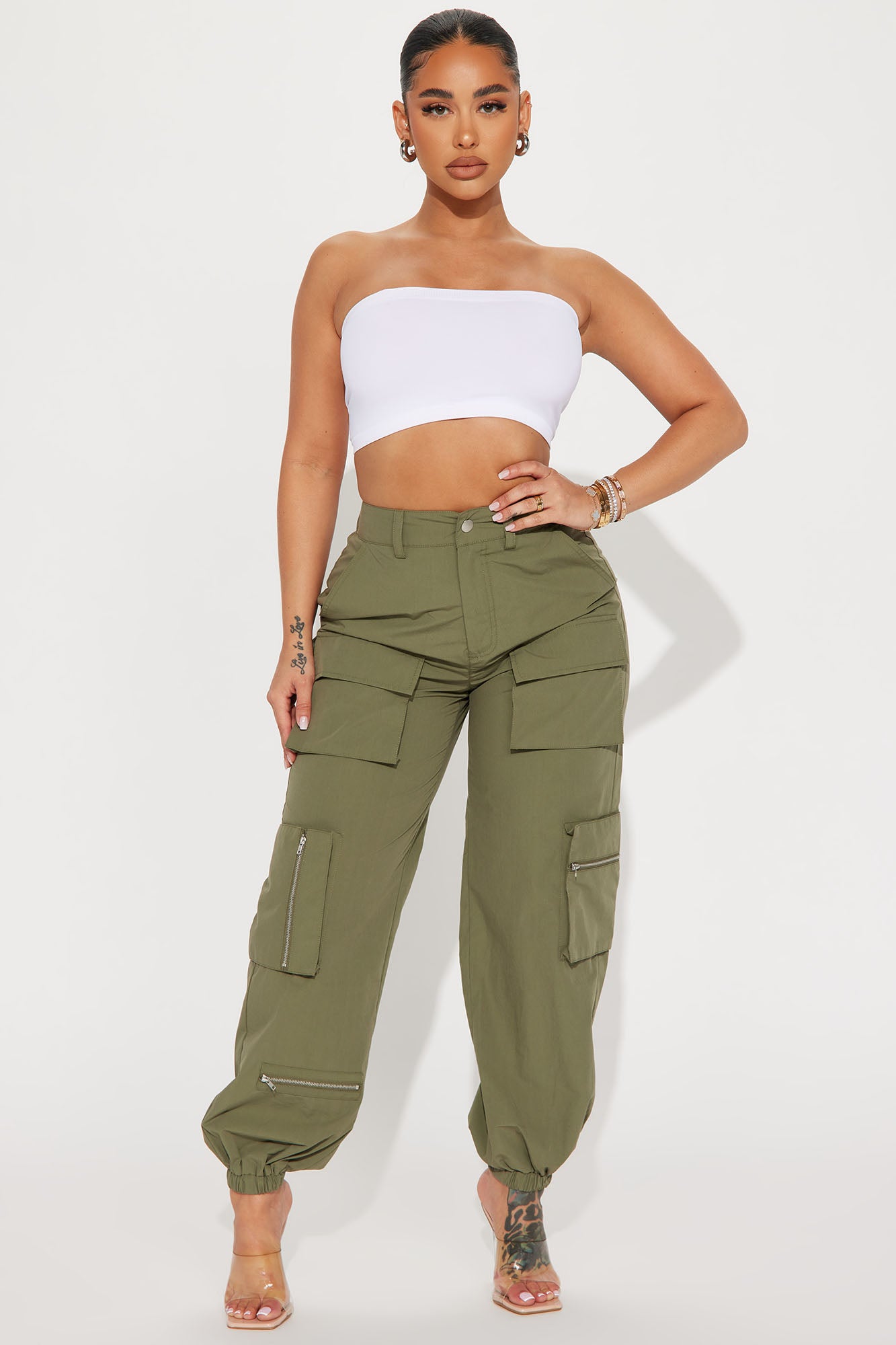 Fashion nova cargo sale joggers