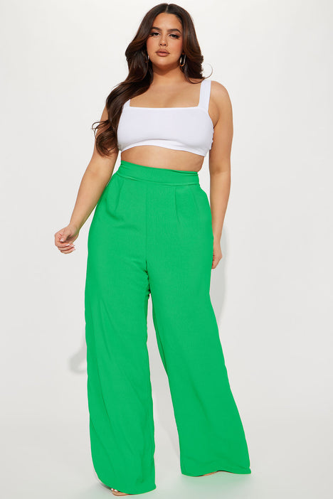 Kelly green shop plus size pants