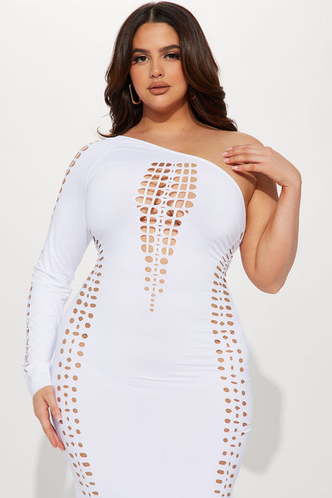 Fashion nova all white plus size sales