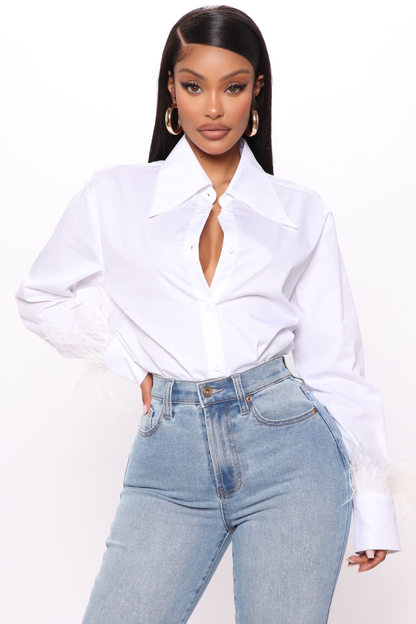 High Society Poplin Shirt White