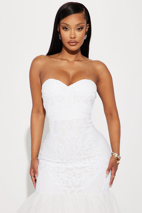 Fashion nova vestidos blancos sales
