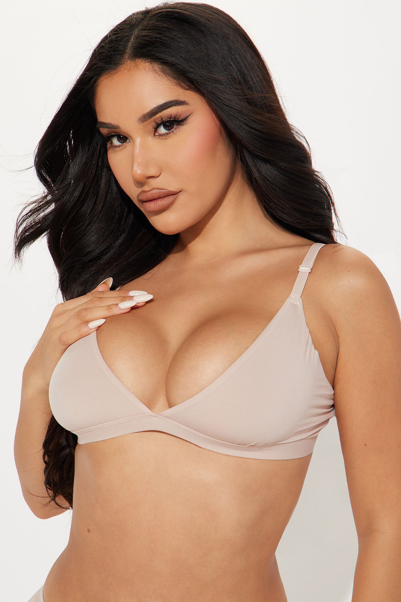 Favorite Feeling Super Soft Triangle Bralette Sand Fashion
