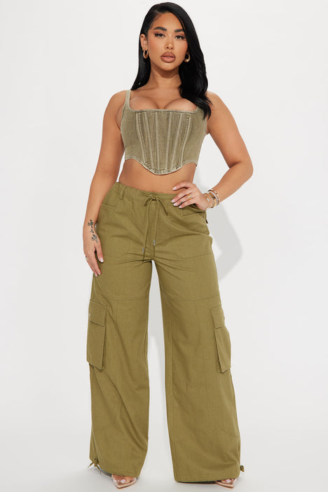 We Outside Cargo Pant Olive Fashion Nova Pants Fashion Nova