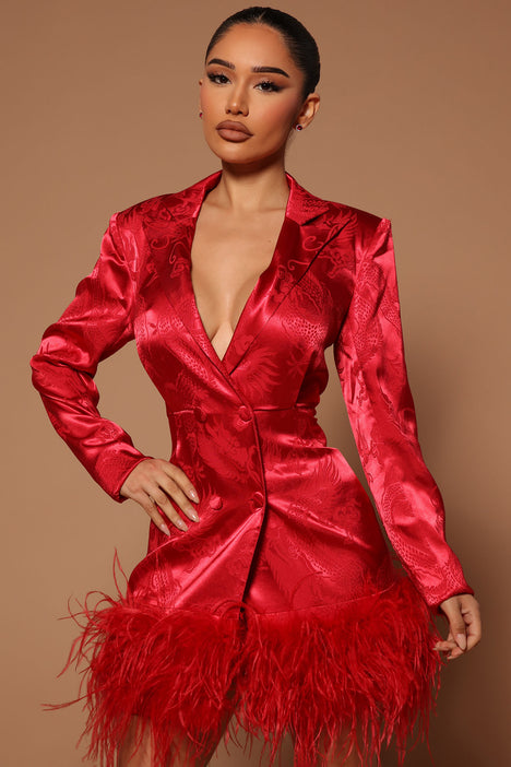Fashion nova discount red blazer