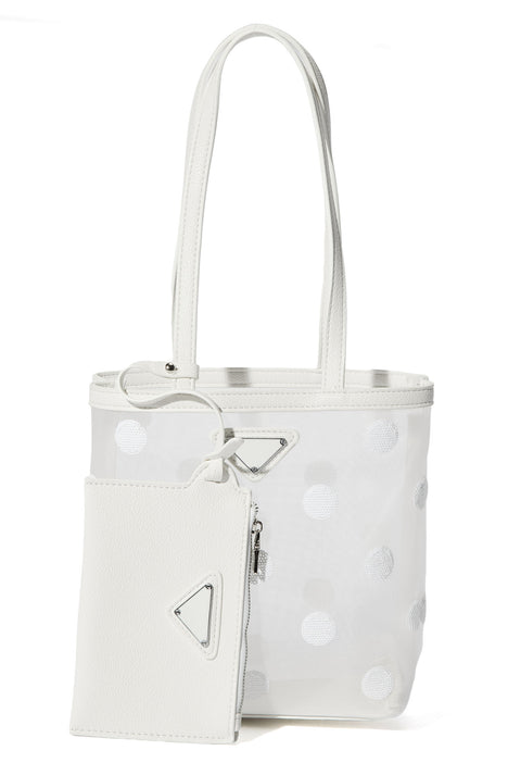 Women's Spotted in NYC Mini Tote Bag in White by Fashion Nova