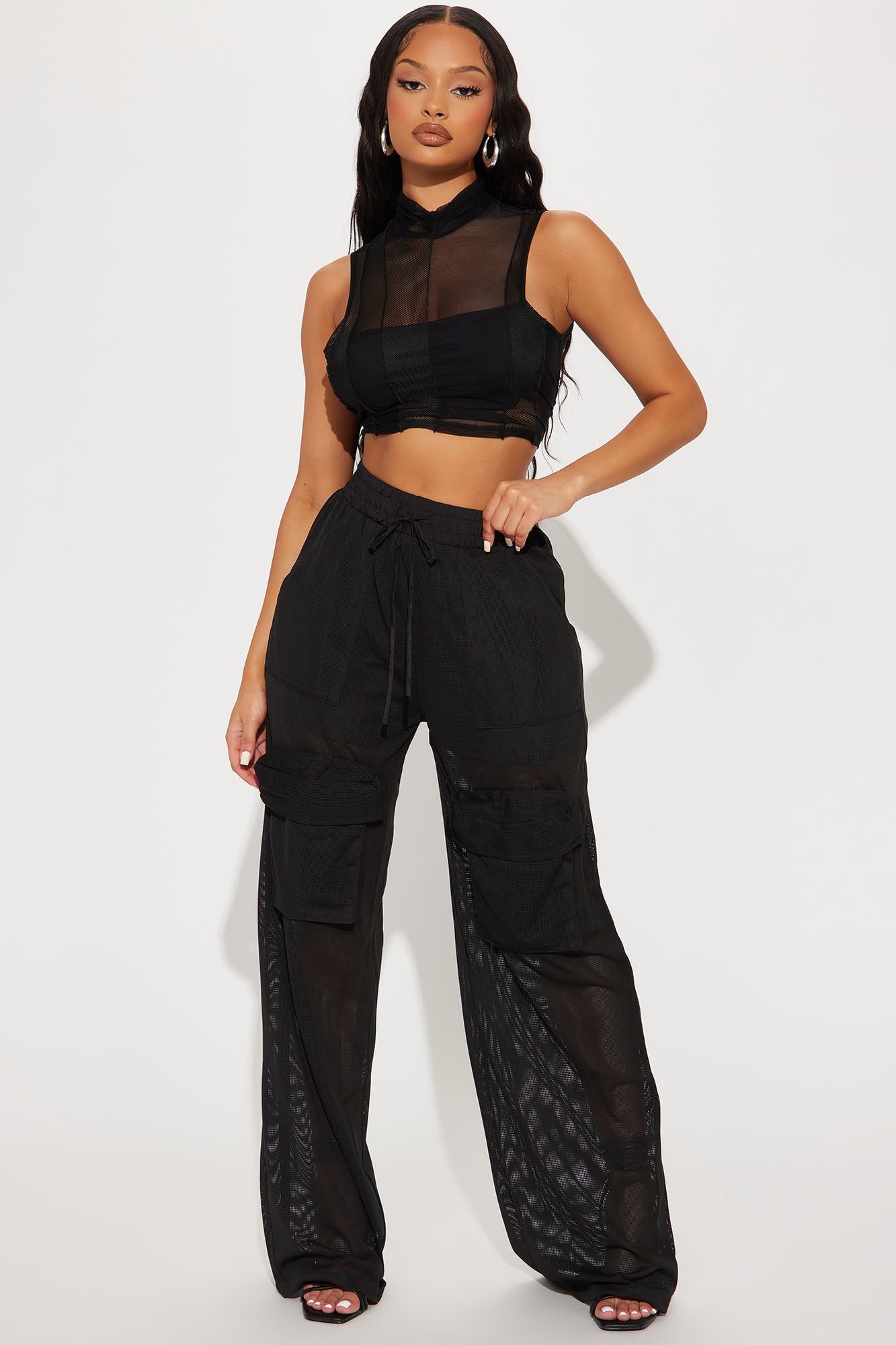Mesh cargo clearance trousers