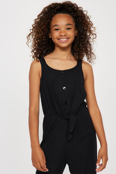 Sleeveless black jumpsuit best sale