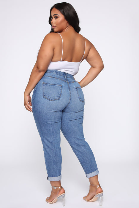 Plus size fashion nova jeans hot sale