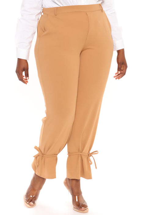 Bowknot plain outlet women's pencil pants