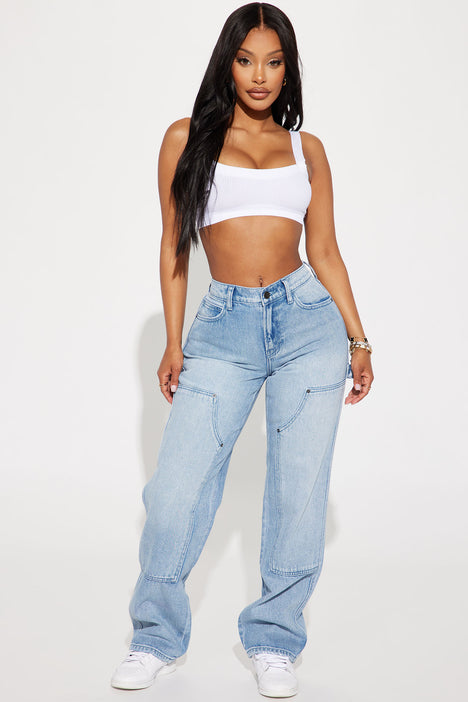 Fashion nova straight leg 2025 jeans