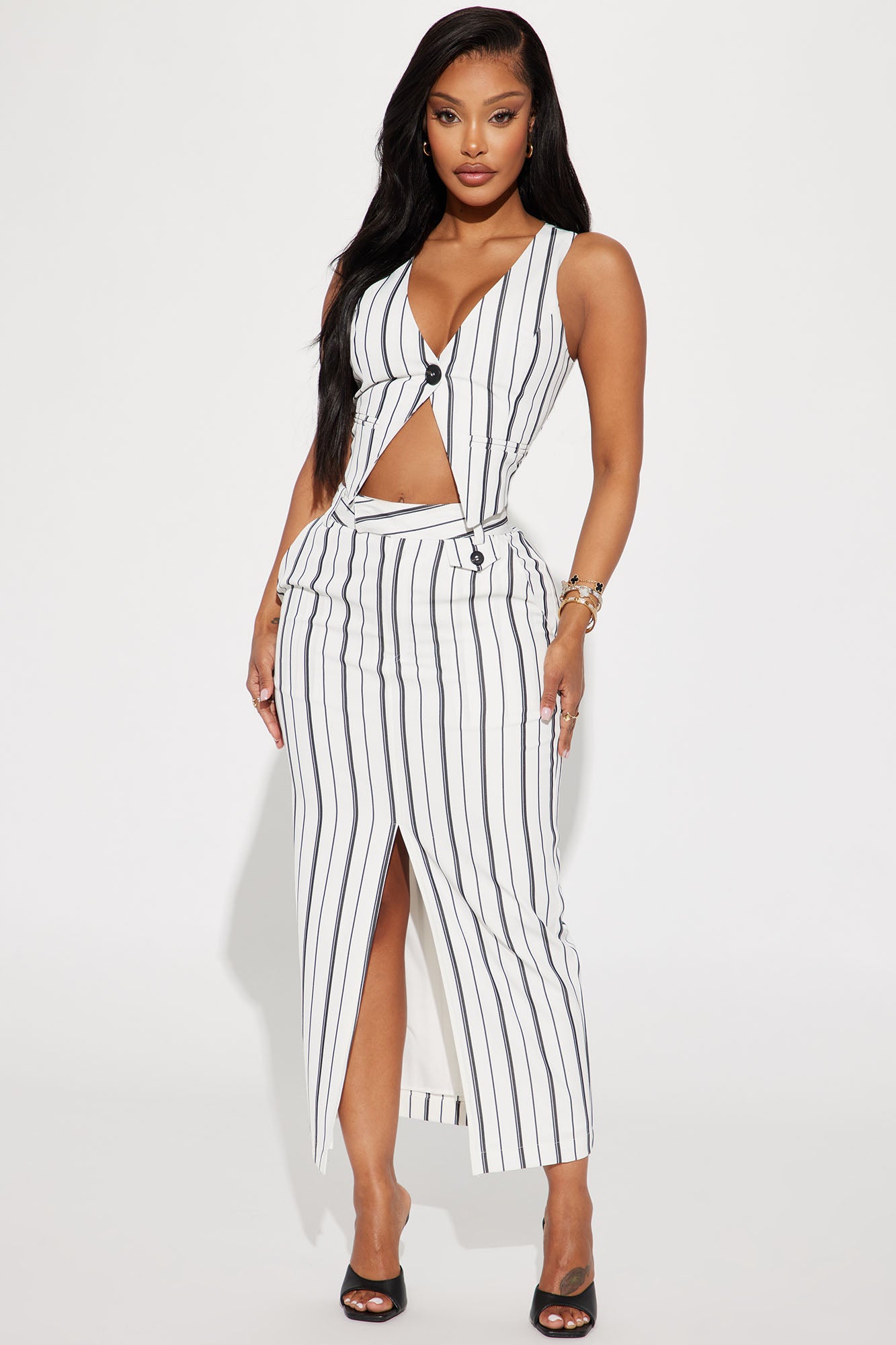 Striped skirt fashion nova sale