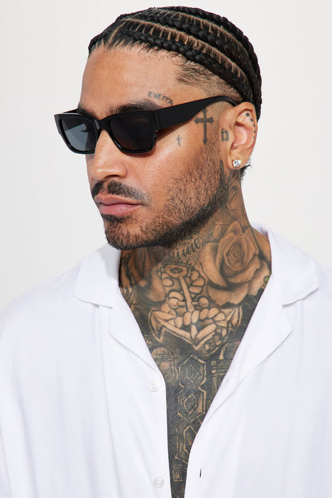 Call Me Sunglasses Black Fashion Nova Mens Sunglasses