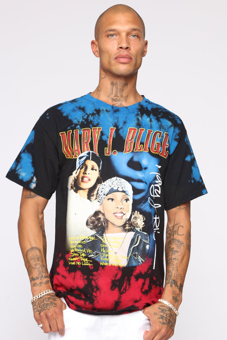 Mary J Blige Short Sleeve Tee Black combo