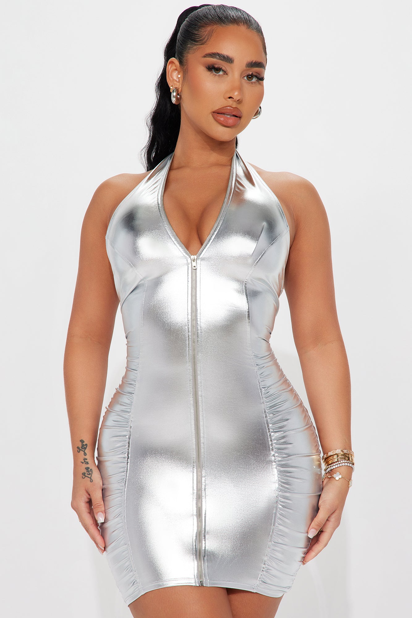 Metallic club dress outlet