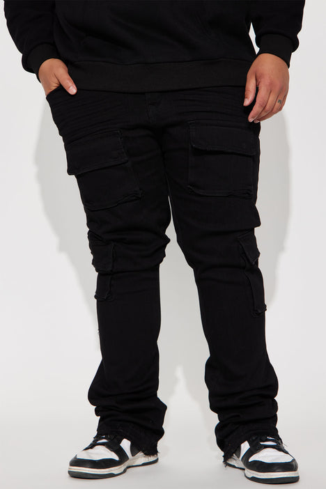 Men's stacked cargo pants top