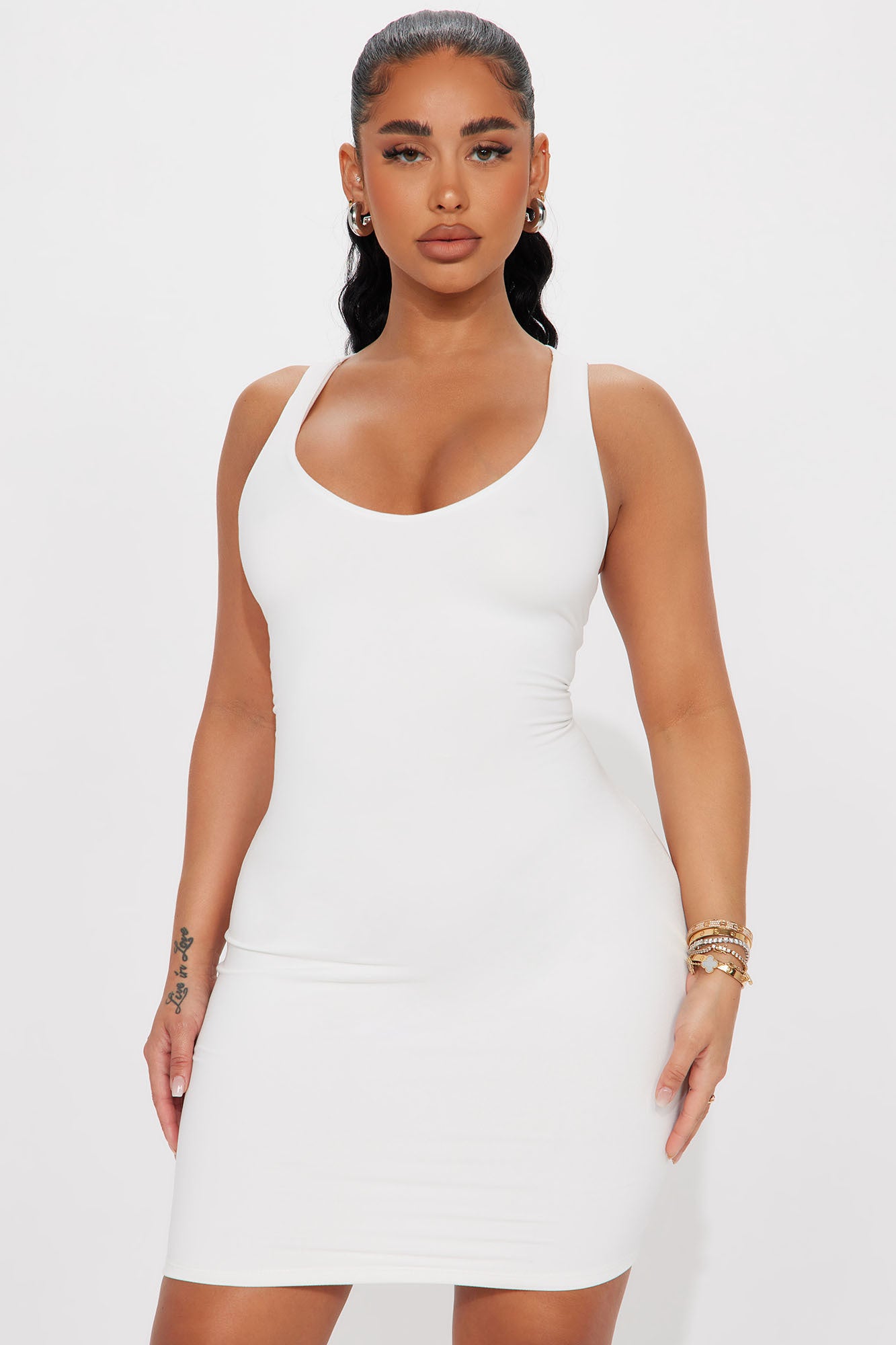 Polly Mini Dress White