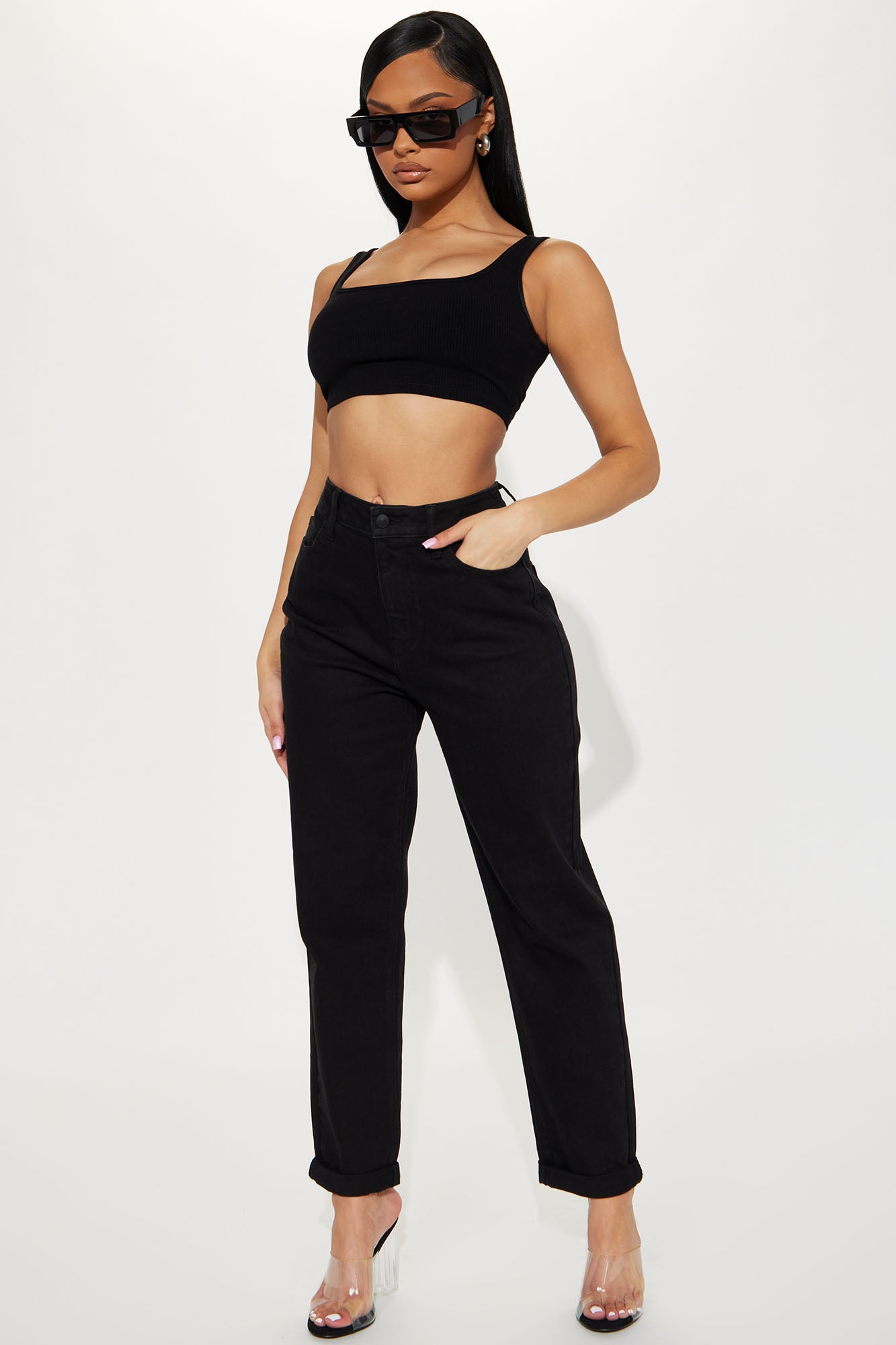 I Got It From My Mama Jeans Black