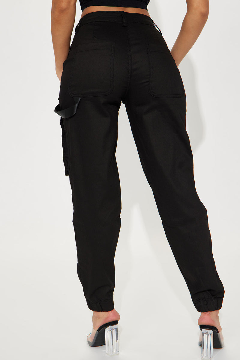 Chelsea Cargo Jogger - Black | Fashion Nova, Pants | Fashion Nova