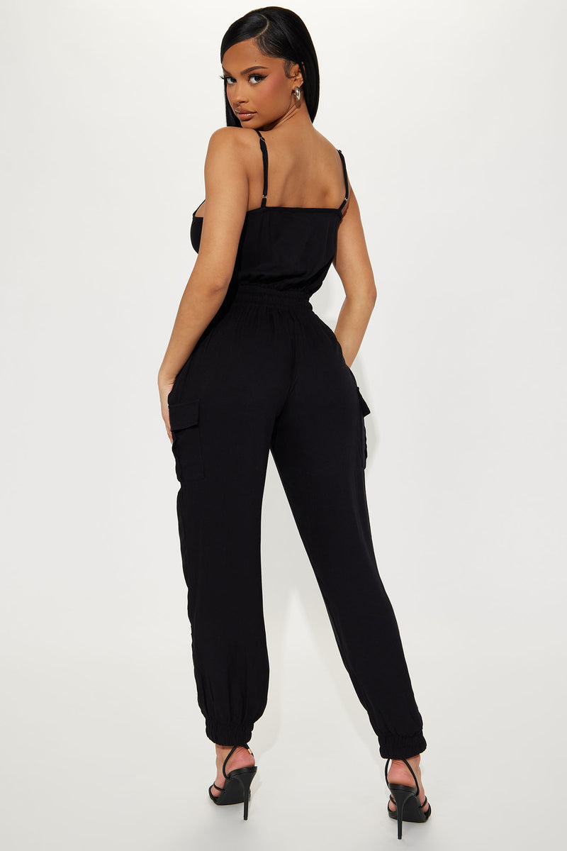 Briella Cargo Jumpsuit - Black | Fashion Nova, Jumpsuits | Fashion Nova