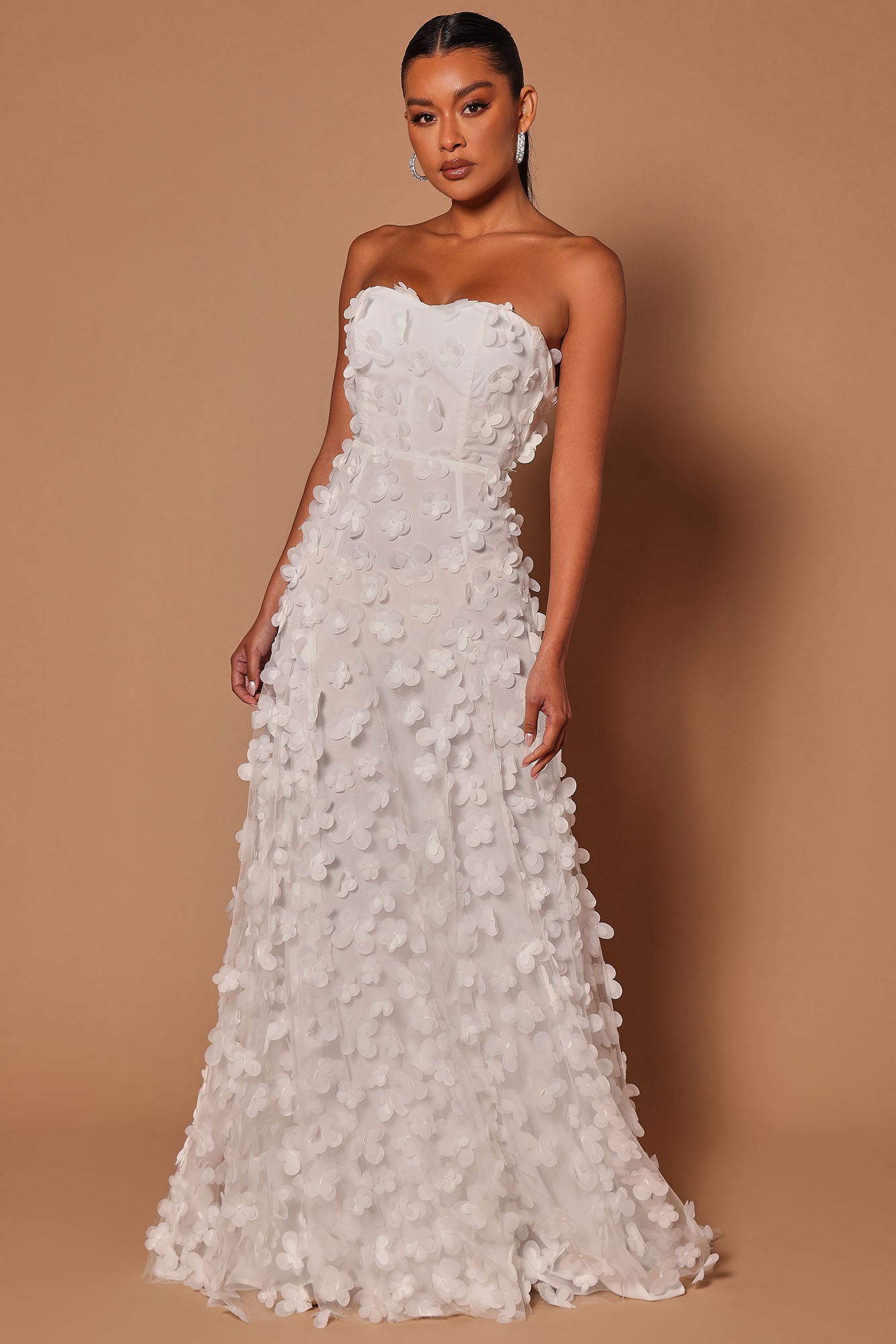 Coming Down The Runway Ball Gown White Fashion Nova Luxe
