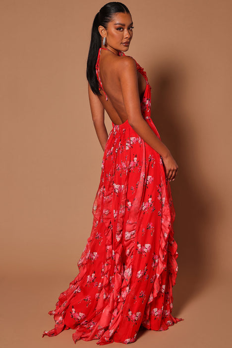 Floral maxi clearance dress fashion nova