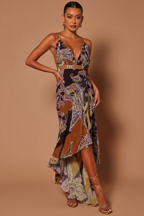 Jenna Chiffon Maxi Dress Black