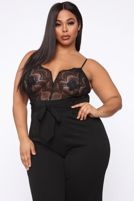 Rooftop date lace jumpsuit fashion nova sales