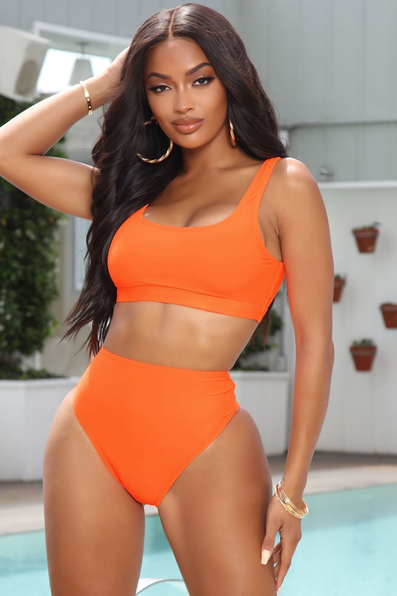 Beach House Swim 2 Piece Bikini - Orange, Fashion Nova, Swimwear