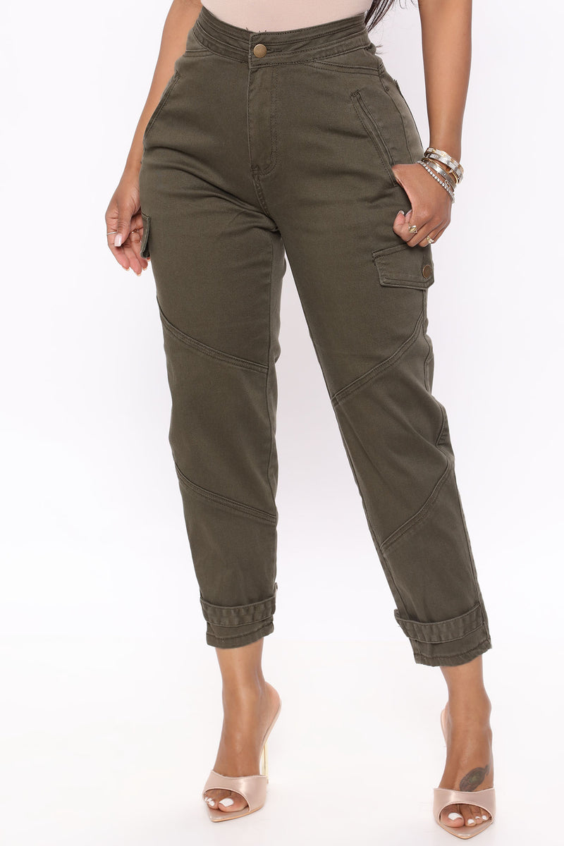 Bring It Cargo Pant 26 - Olive | Fashion Nova, Pants | Fashion Nova