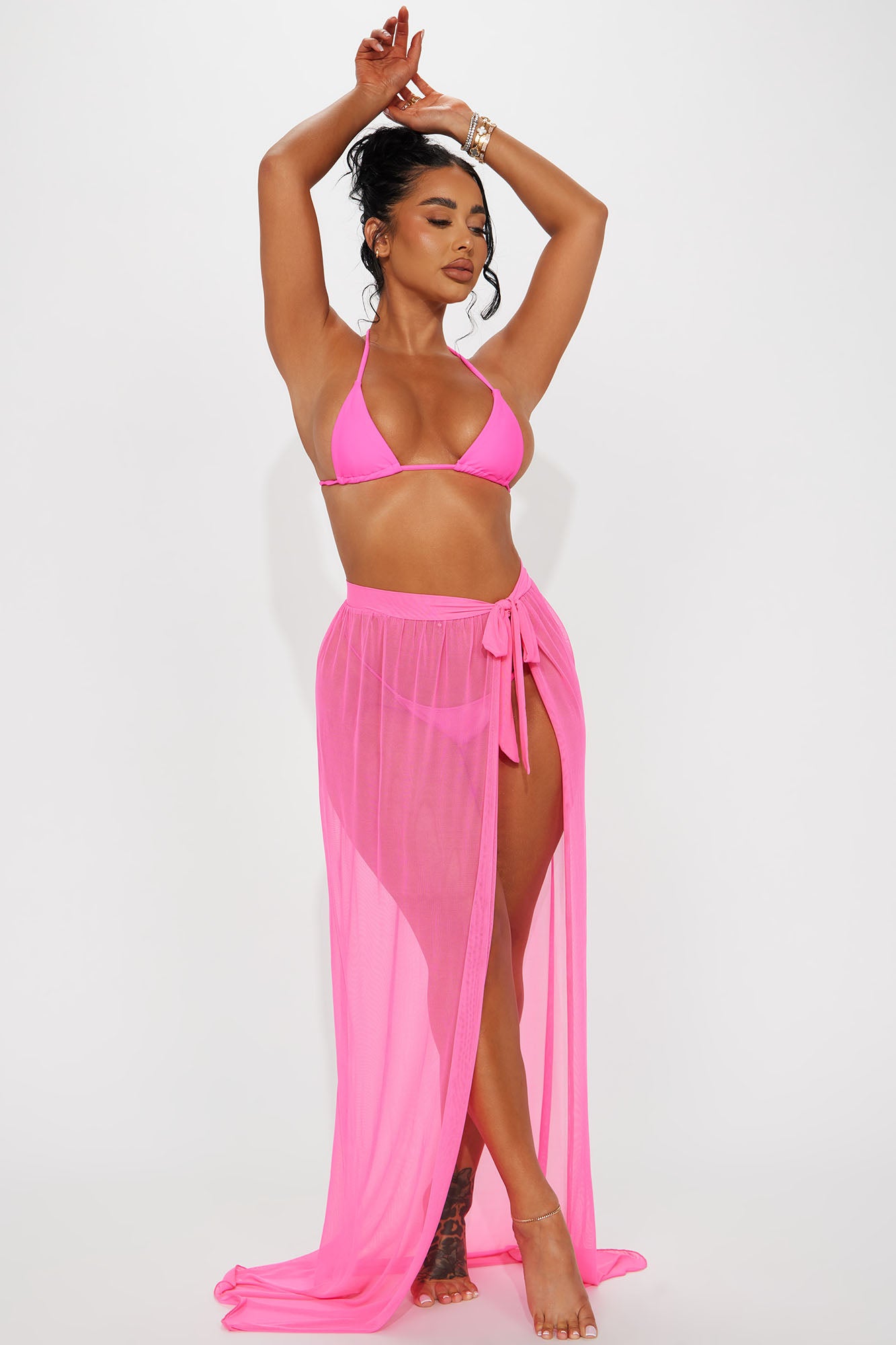 Hot pink discount beach skirt
