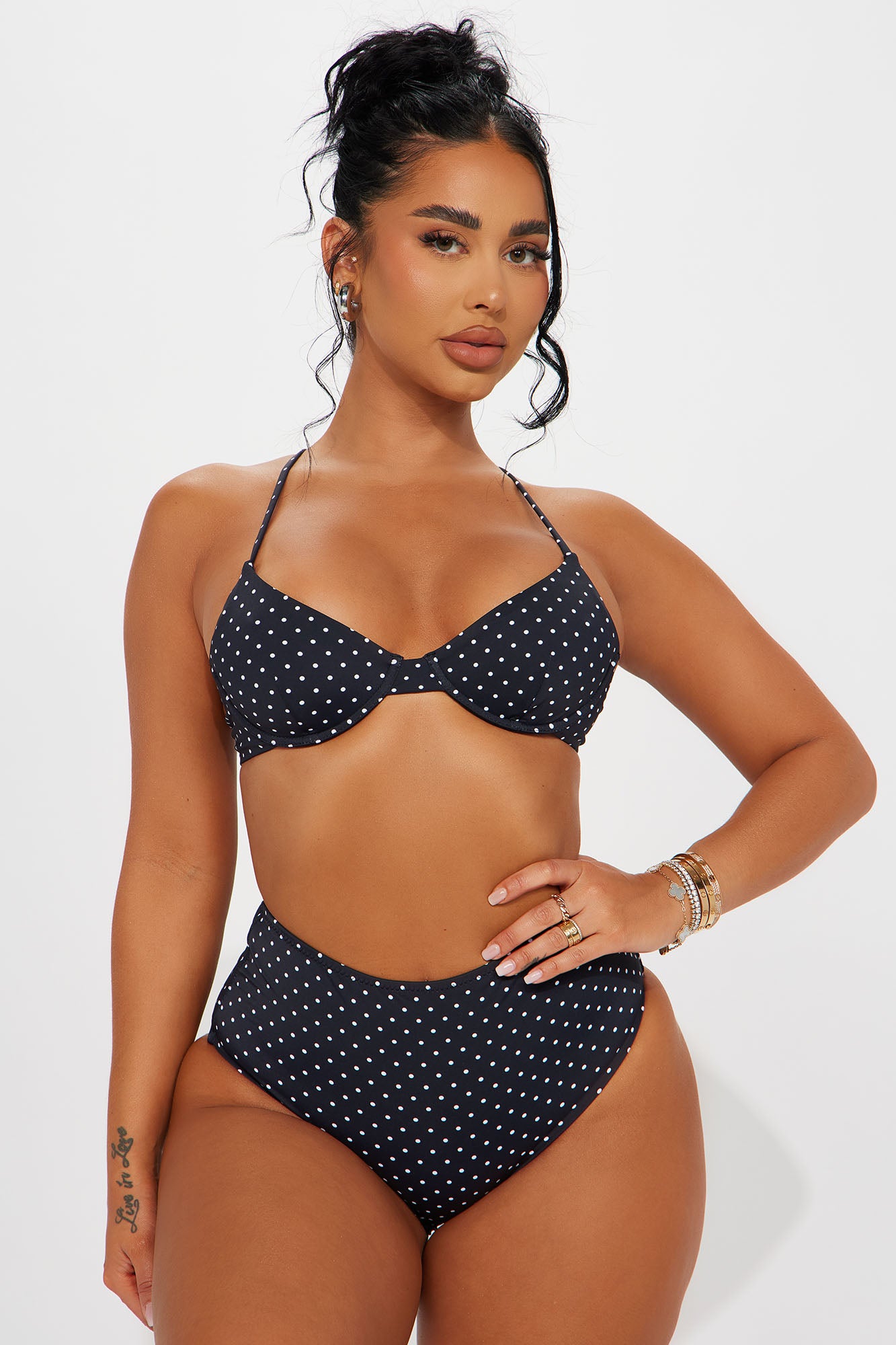 Black and white 2 best sale piece swimsuit
