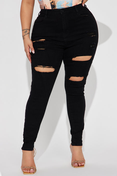 Skinniest Fit High Rise Soft Stretch Ripped Denim Dark Wash Ladies Jeans -  China Skinny Jeans and Denim Jeans price