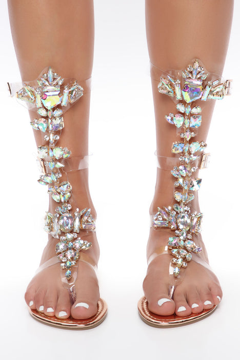 Forever Glow Flat Sandal Rose Gold