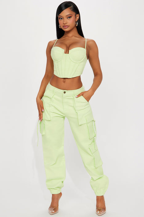 Coming Over Jogger Set Lime Fashion Nova Matching Sets