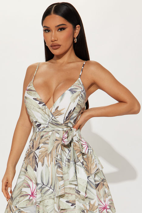 Fashion nova wrap dress top