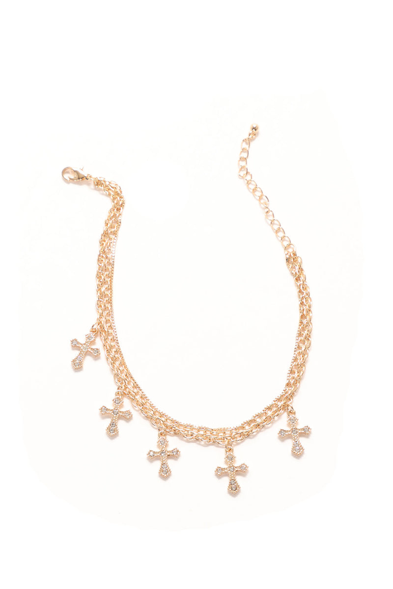 Cruz Layered Anklet Gold Fashion Nova, Jewelry Fashion Nova