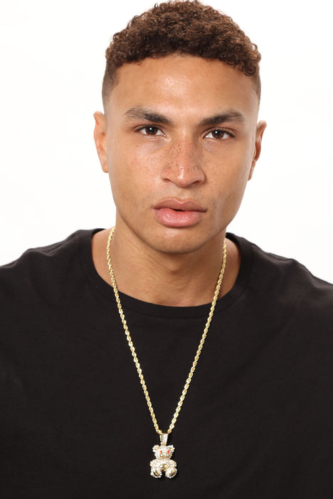 Mens sales bear necklace