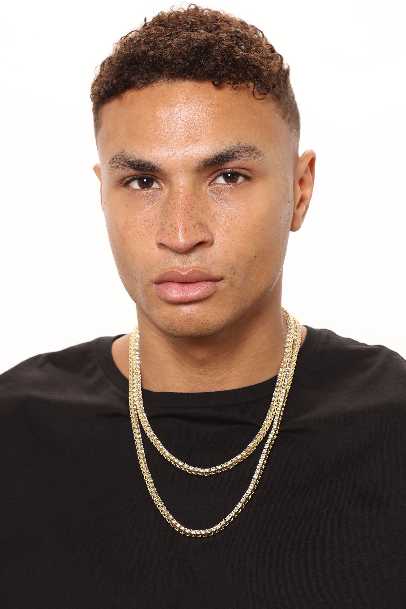 Iced out clearance tennis chain set