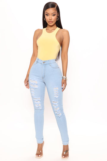 Fashion nova say yes to hotsell distress jeans
