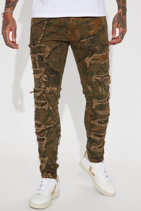 Mens camo shop skinny pants