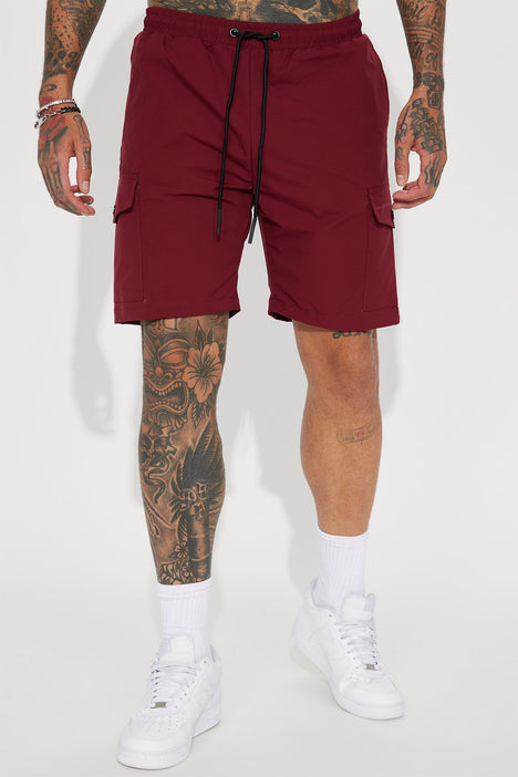 Maroon hot sale cargo shorts