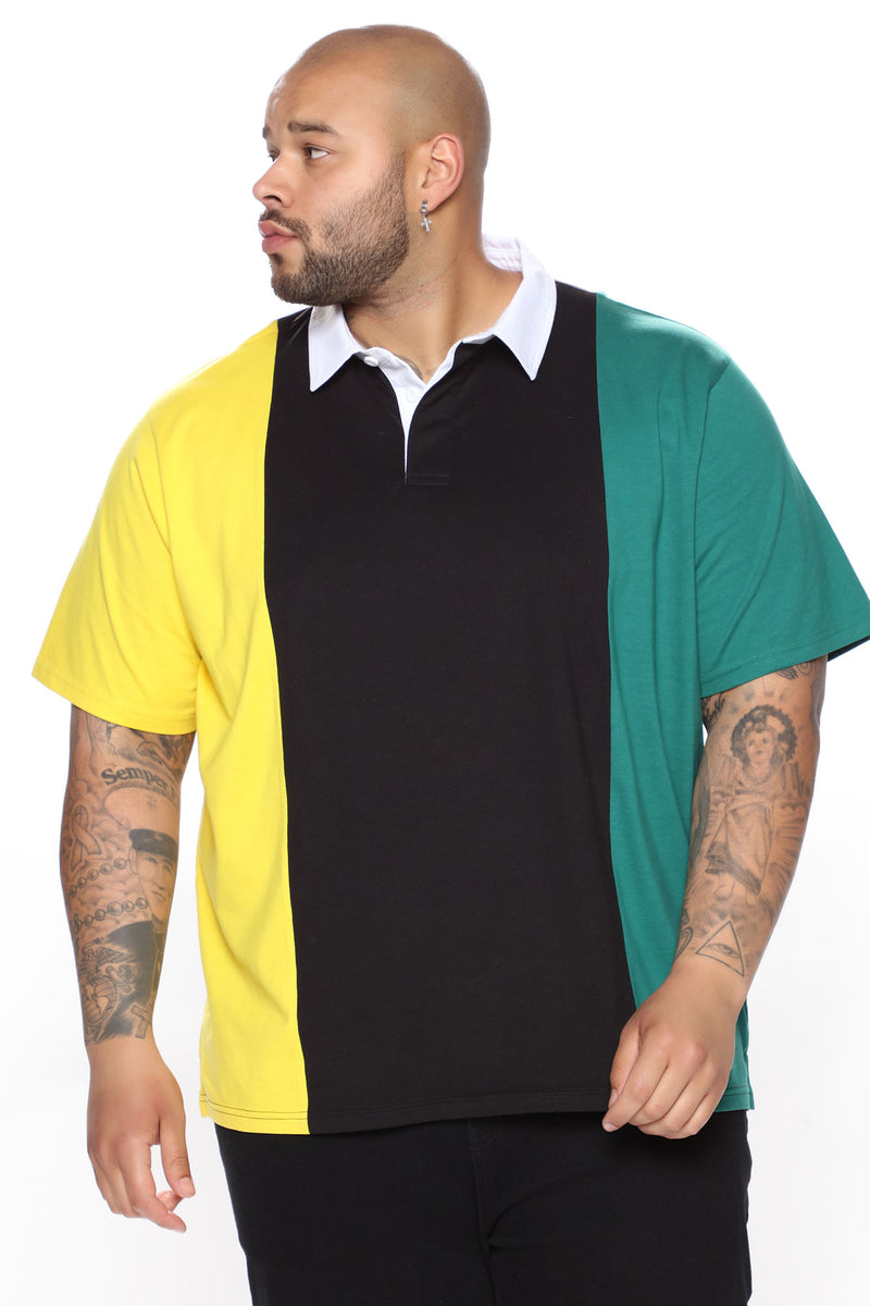 Luke Colorblock Short Sleeve Polo - Multi Color | Fashion Nova, Mens ...
