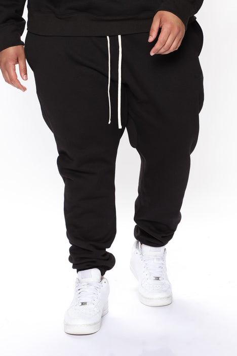 Black joggers fashion nova sales