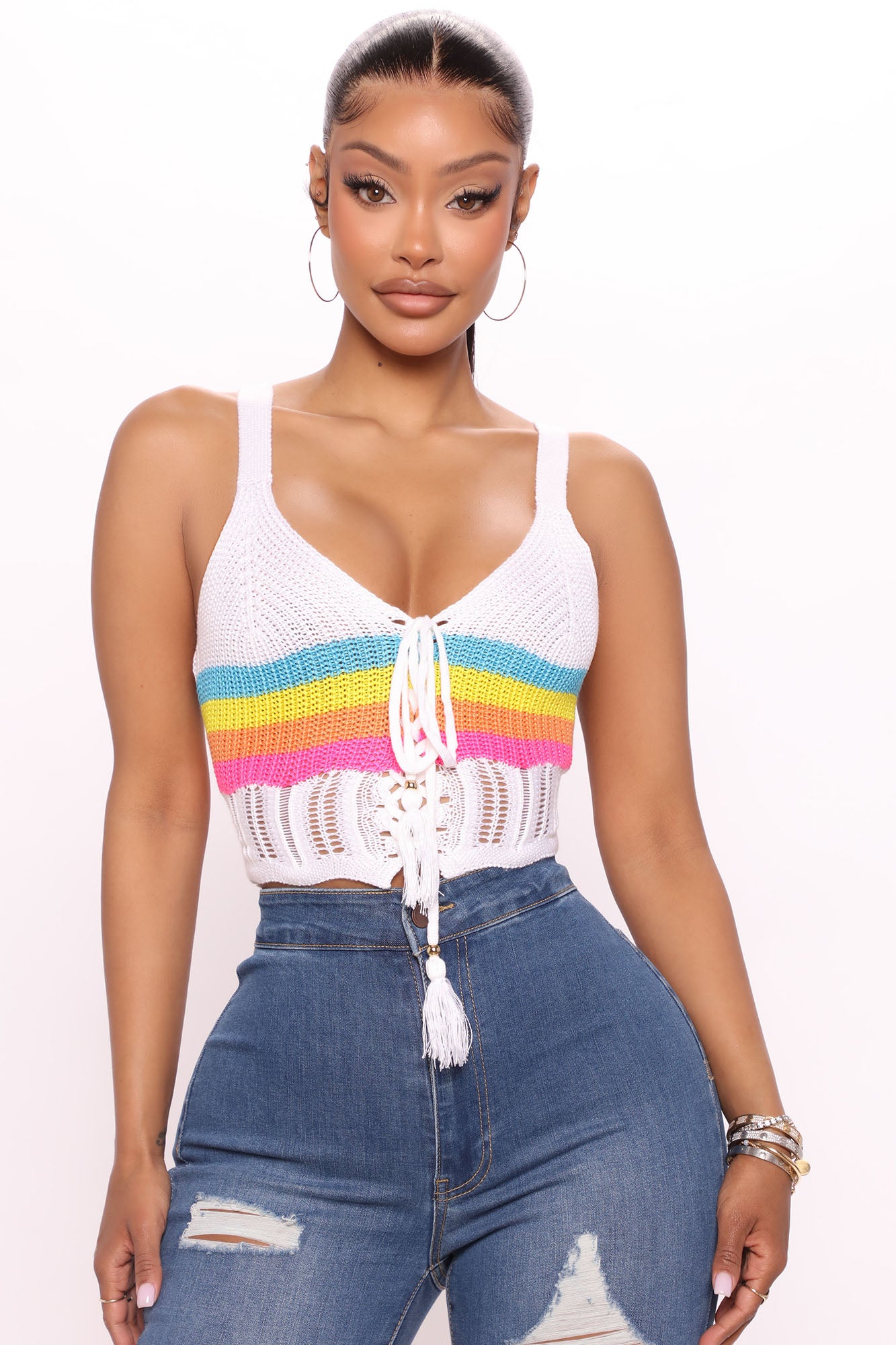 Fashion nova crochet top hot sale