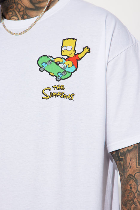 The Simpsons Hoop Dreams Short Sleeve Tee White Fashion Nova