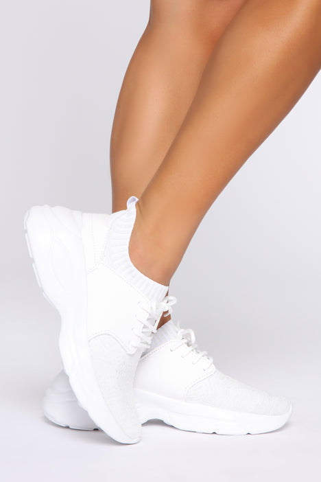 Oh So Darling Sneakers - White from Fashion Nova on 21 Buttons