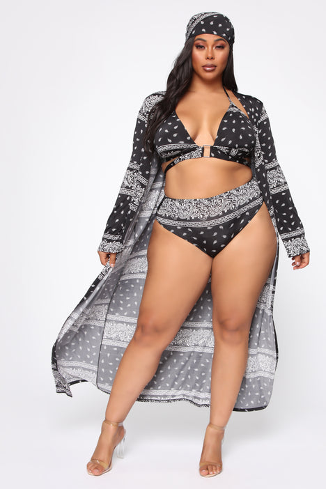 Bandana swimsuit top fashion nova
