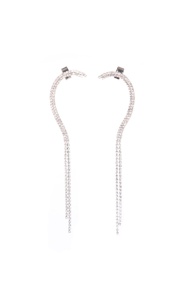 Cuffed Up Rhinestone Ear Cuff - Silver | Fashion Nova, Jewelry ...