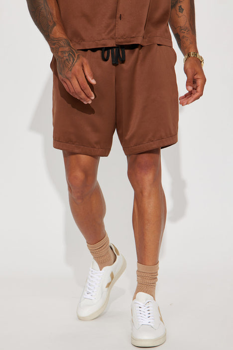 Satin sale shorts men